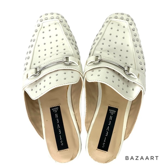 Steve By Steve Madden White Rilee Slip-on Mule Sz 8 - Picture 5 of 7